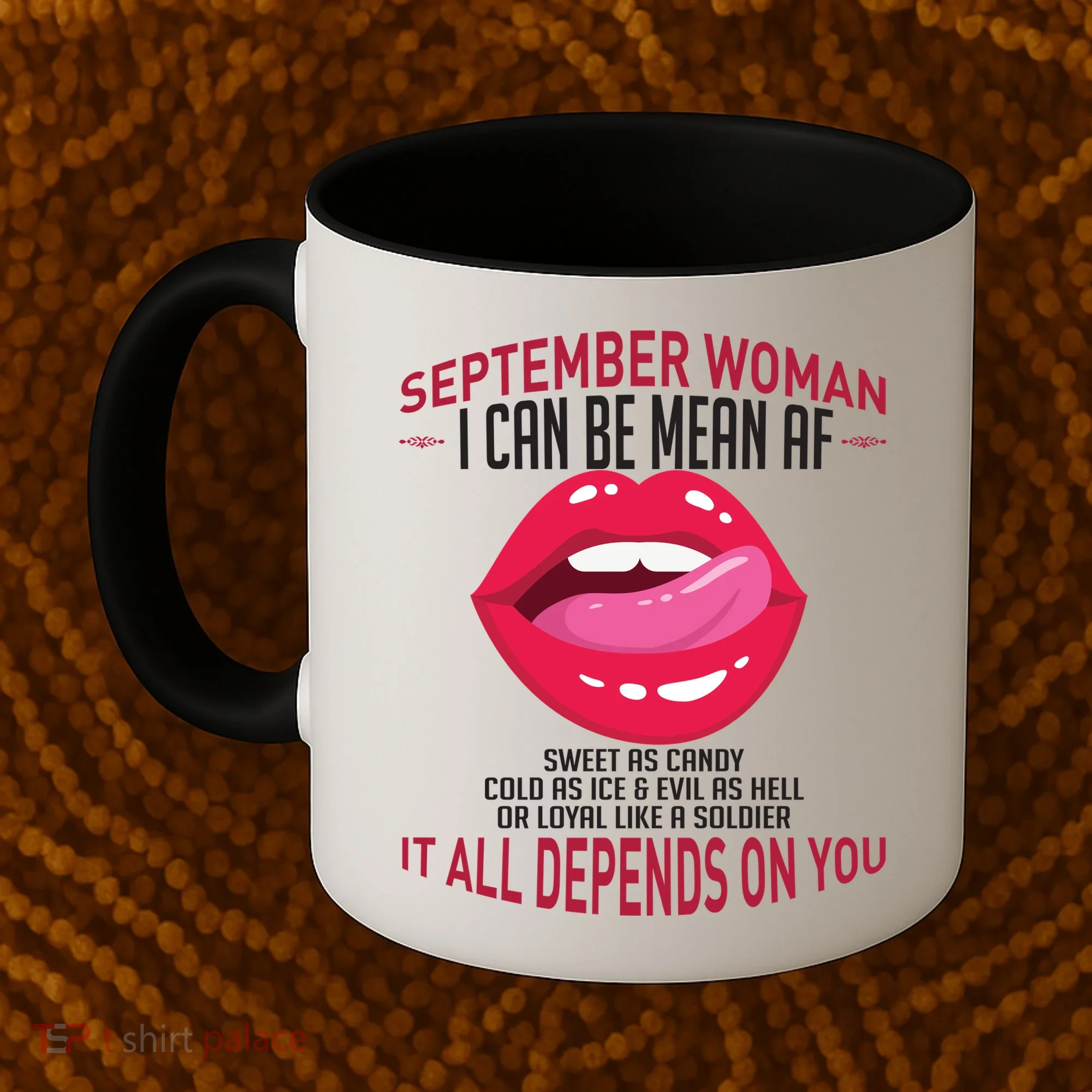 September Woman Depends on You Coffee Mug