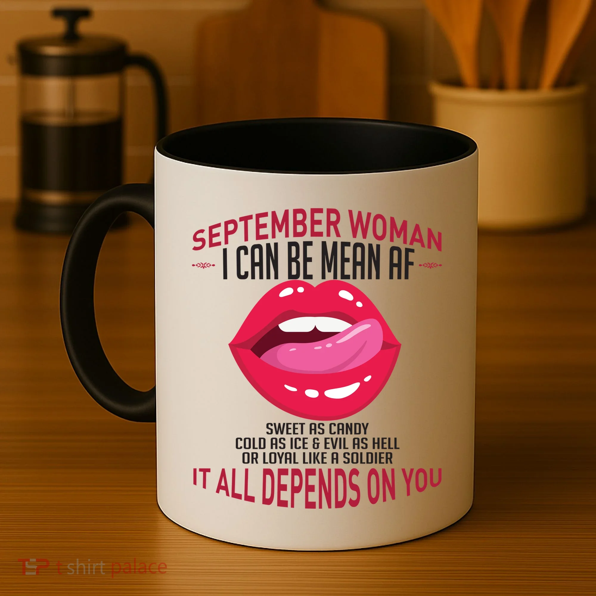 September Woman Depends on You Coffee Mug