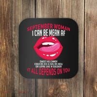 September Woman Depends on You Coaster thumb 0
