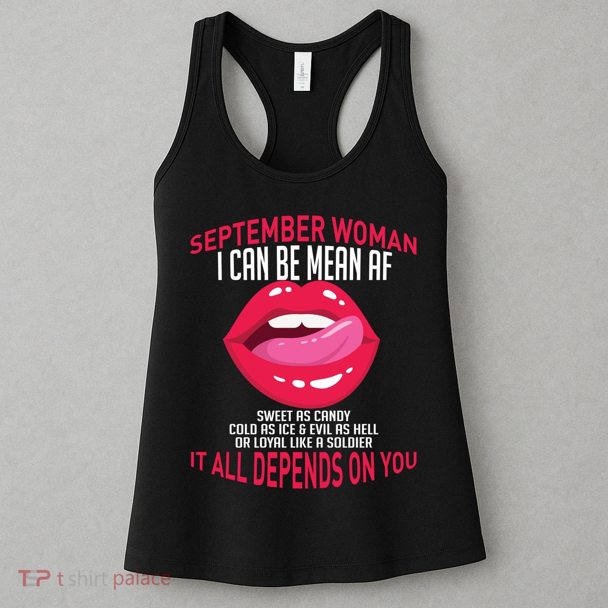 September Woman Depends on You Women's Tank Top