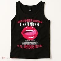 September Woman Depends on You Tank Top thumb 2