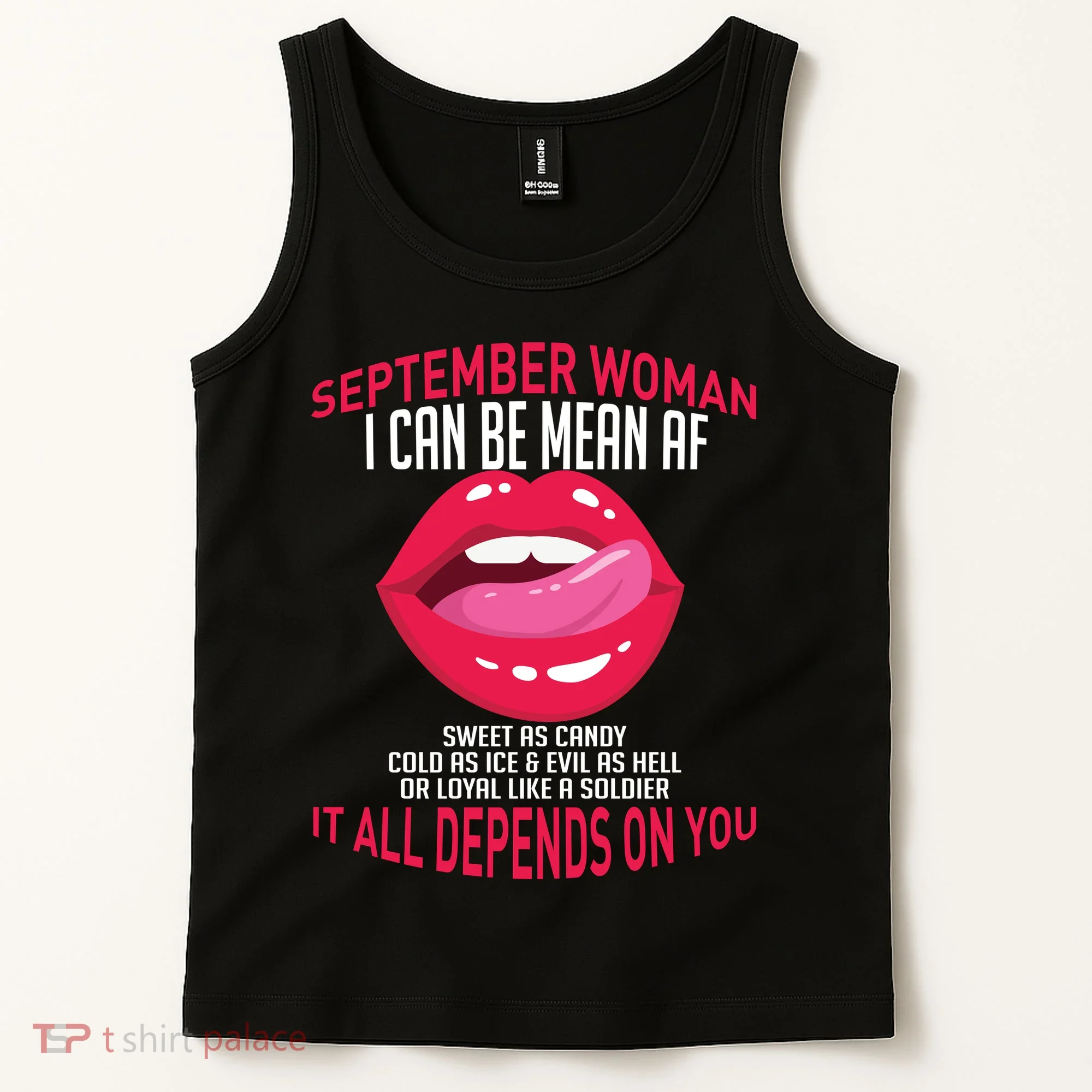 September Woman Depends on You Tank Top