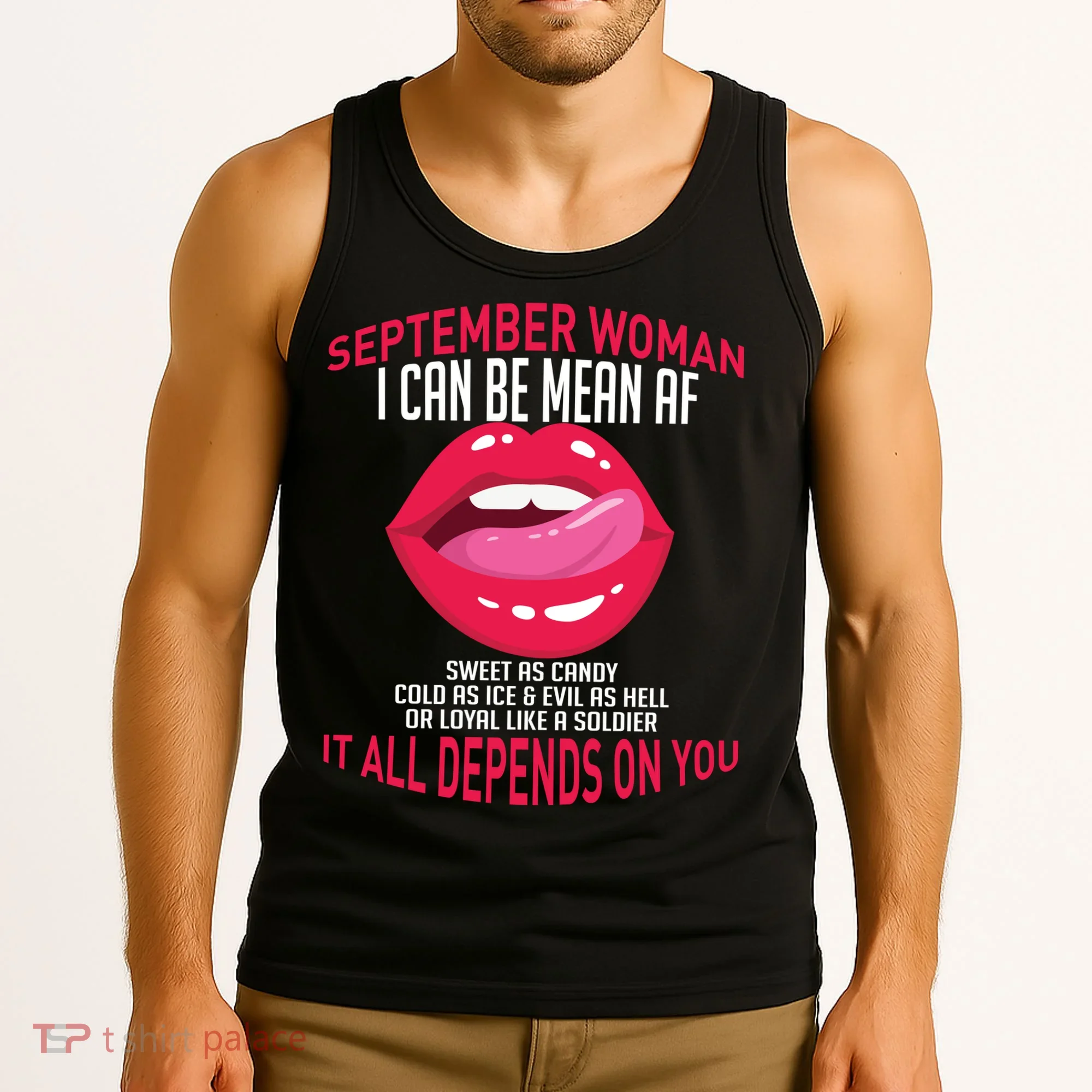 September Woman Depends on You Tank Top