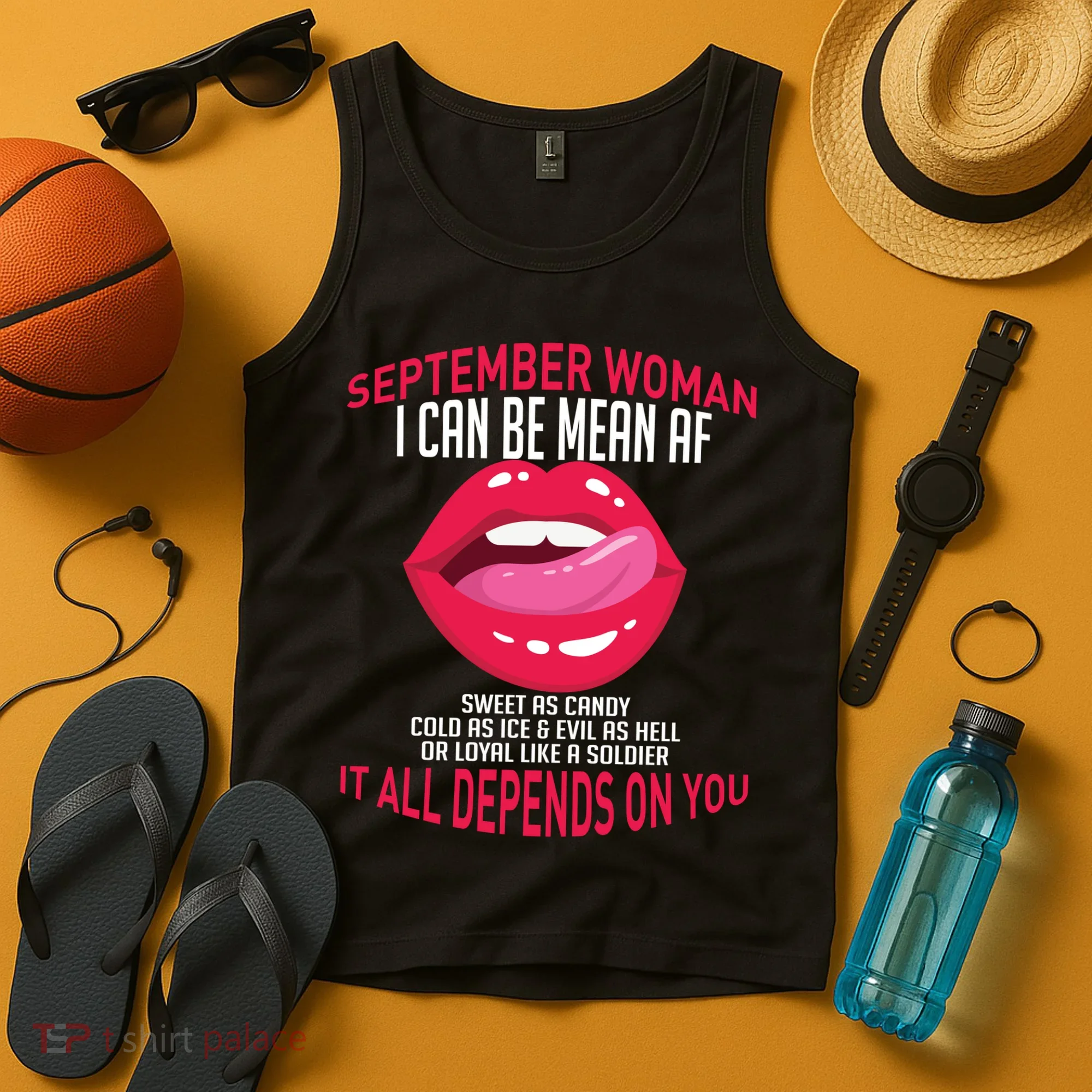 September Woman Depends on You Tank Top