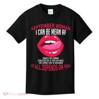 September Woman Depends on You Kids T-Shirt thumb 0