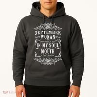 September Woman Funny Birthday Hoodie thumb 2