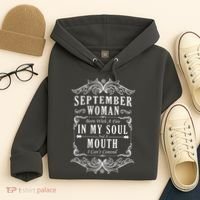 September Woman Funny Birthday Hoodie thumb 4