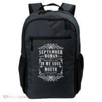 September Woman Funny Birthday Backpack thumb 0