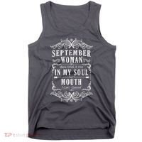September Woman Funny Birthday Tank Top thumb 0