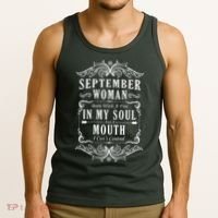 September Woman Funny Birthday Tank Top thumb 3