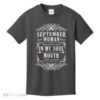 September Woman Funny Birthday Kids T-Shirt thumb 0