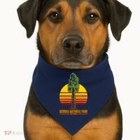 Sequoia National Park California USA-Made Doggie Bandana thumb 1