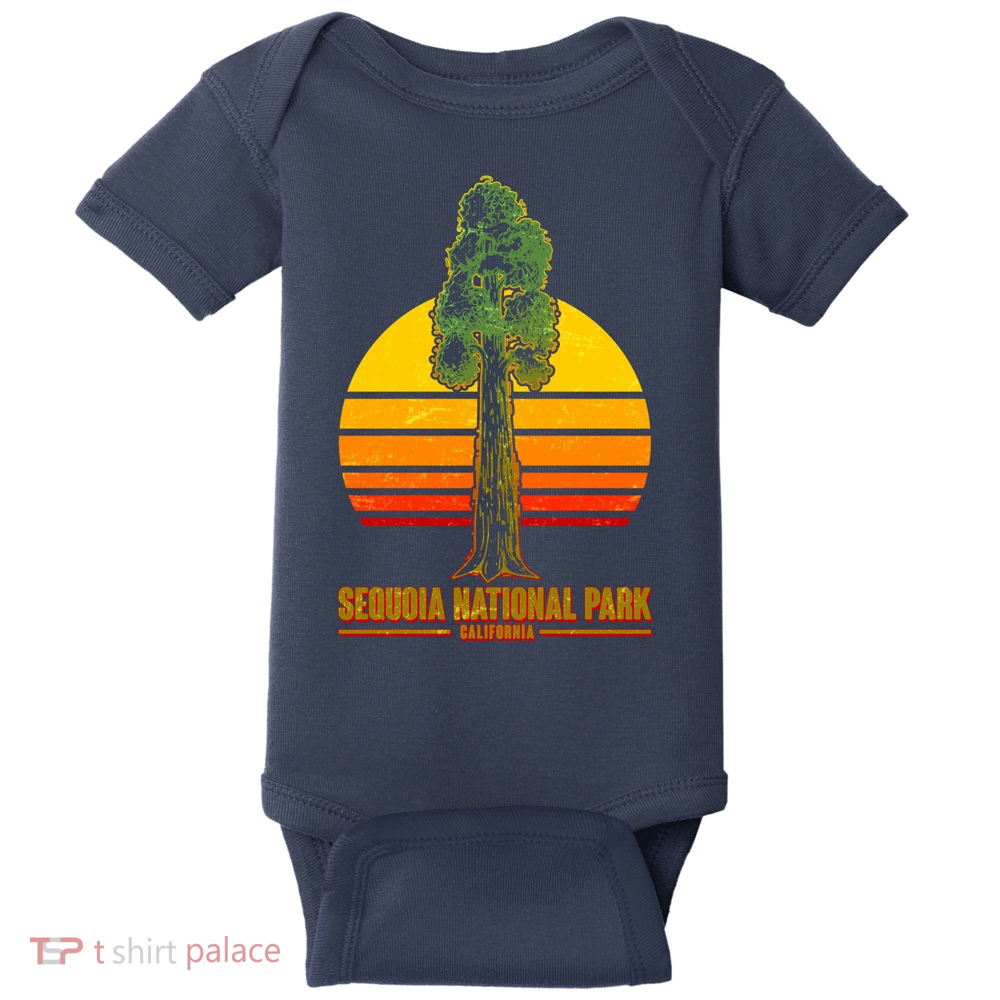 Sequoia National Park California Baby Bodysuit
