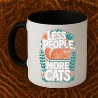 School Education Reading Teacher Knowledge Power Cat Book Coffee Mug thumb 2