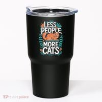 School Education Reading Teacher Knowledge Power Cat Book Tumbler thumb 0
