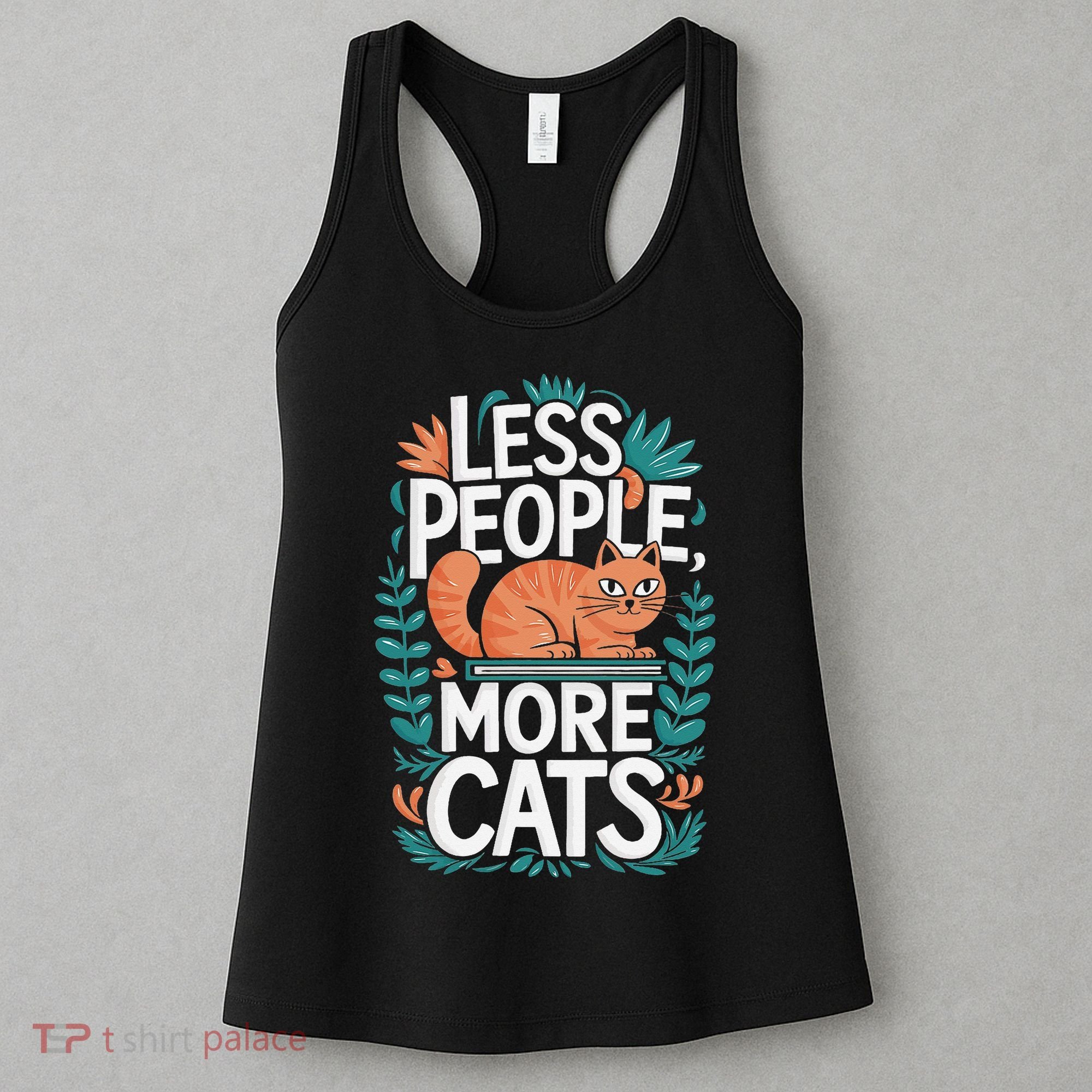 School Education Reading Teacher Knowledge Power Cat Book Women's Tank Top