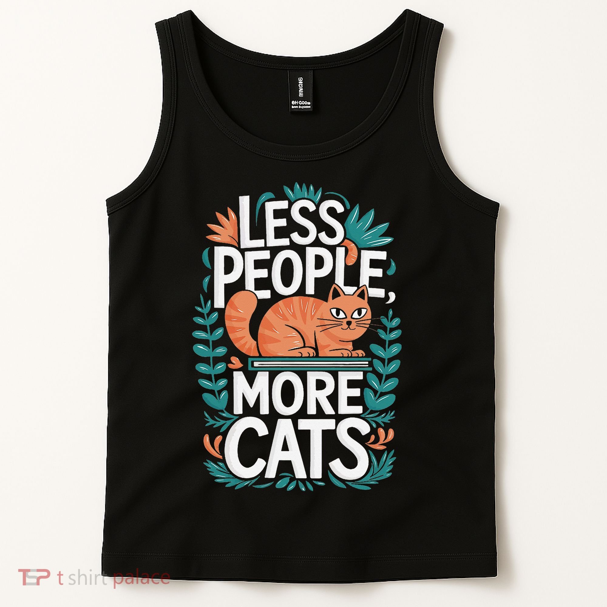 School Education Reading Teacher Knowledge Power Cat Book Tank Top
