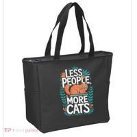 School Education Reading Teacher Knowledge Power Cat Book Tote Bag thumb 2