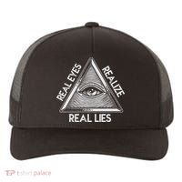 Seeing Eye Realize Real Lies Yupoong Adult 5-Panel Trucker Hat thumb 0