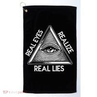 Seeing Eye Realize Real Lies Golf Towel thumb 0