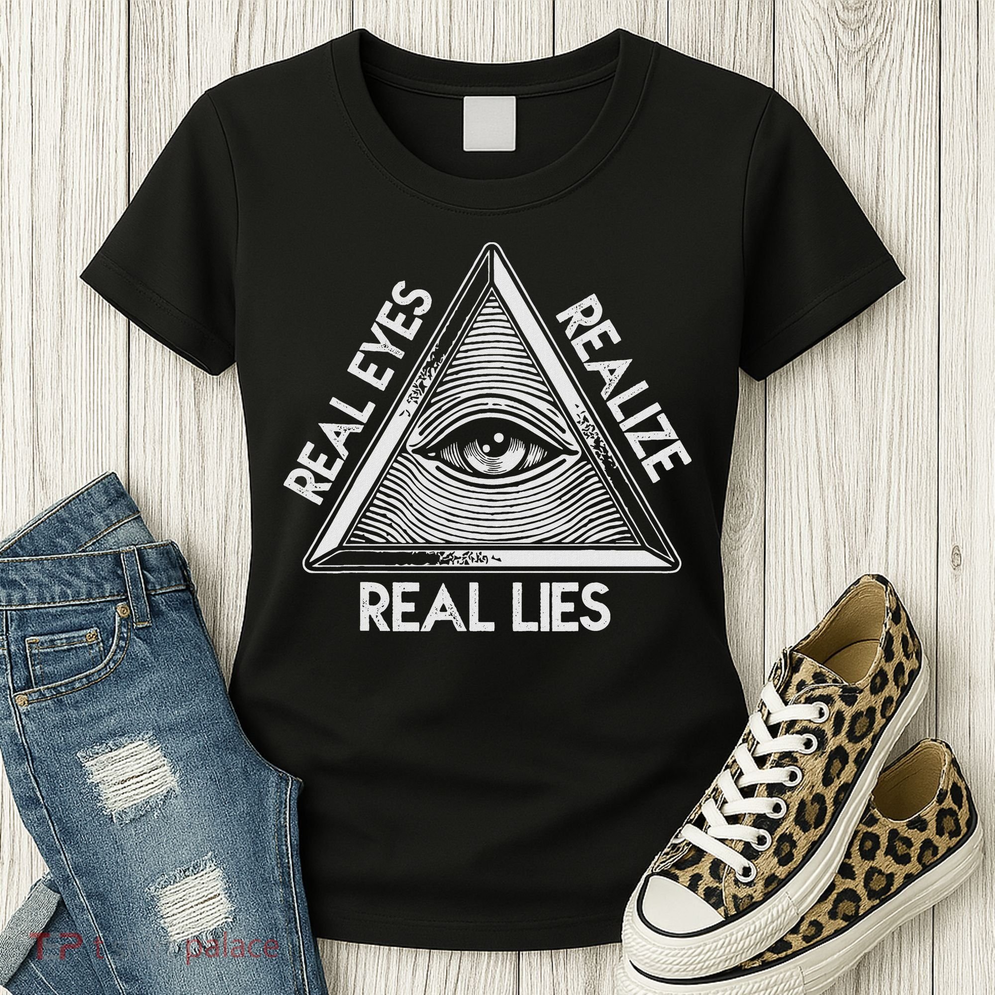 Seeing Eye Realize Real Lies Women's T-Shirt