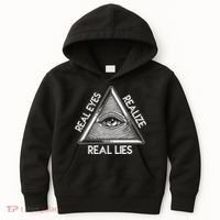 Seeing Eye Realize Real Lies Kids Hoodie thumb 0