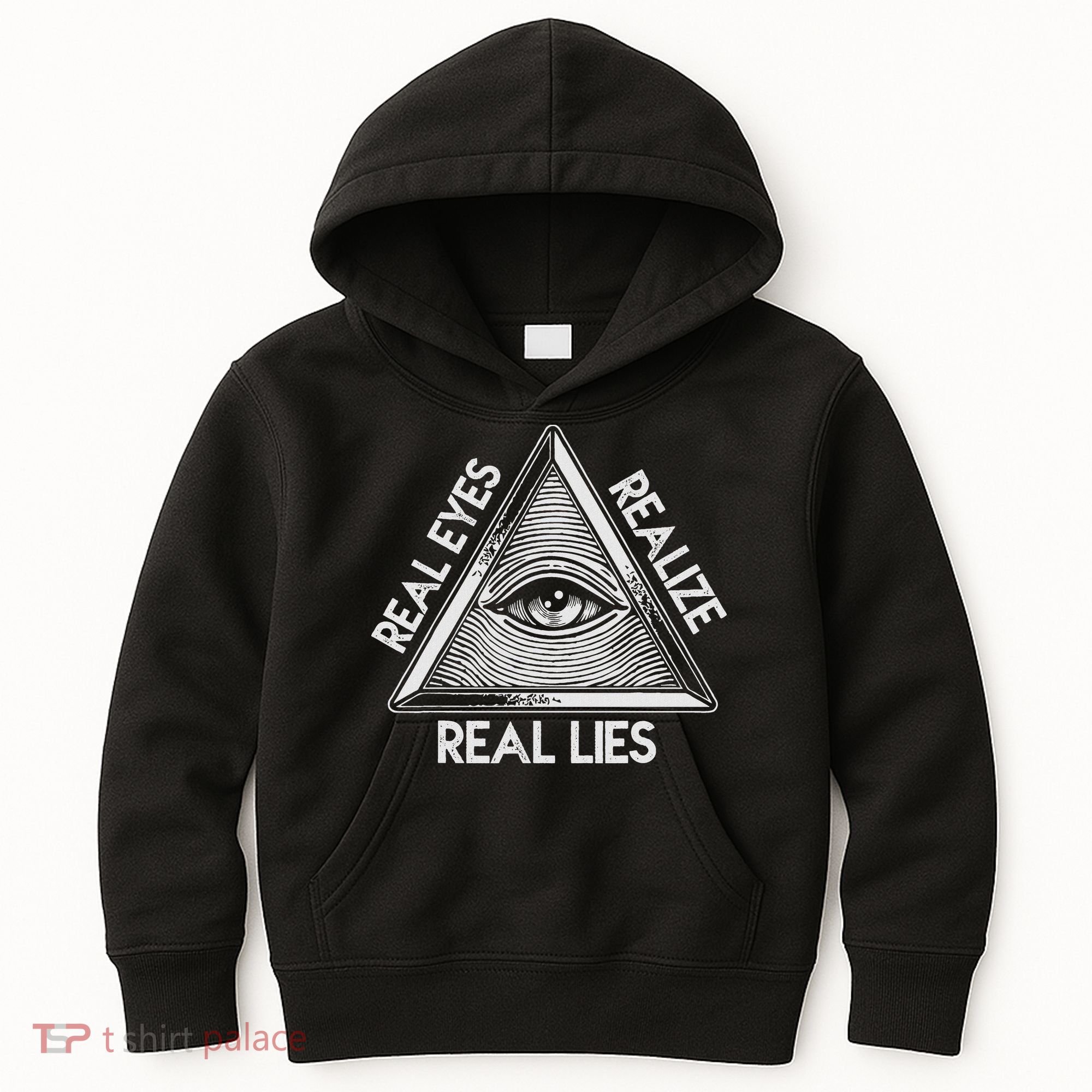 Seeing Eye Realize Real Lies Kids Hoodie