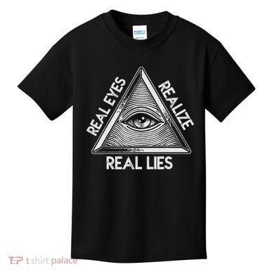 Seeing Eye Realize Real Lies Kids T-Shirt