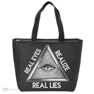 Seeing Eye Realize Real Lies Tote Bag