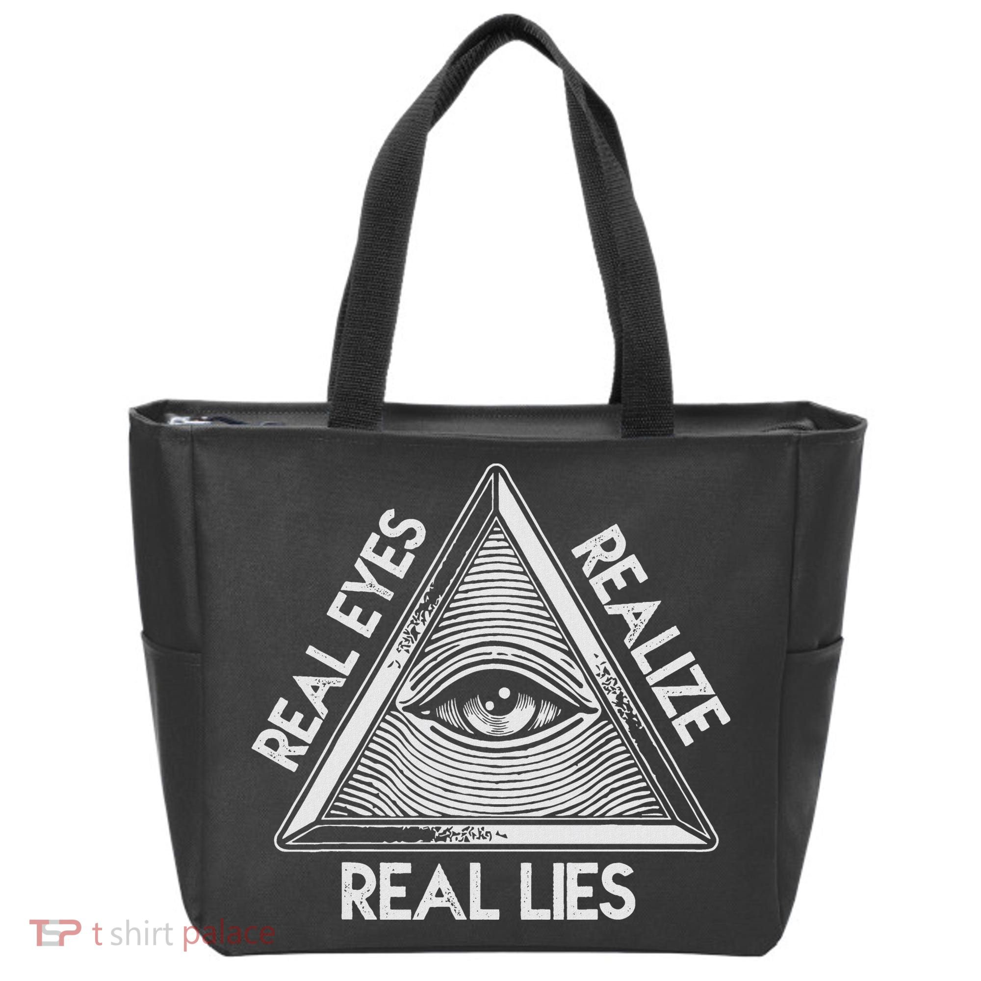 Seeing Eye Realize Real Lies Tote Bag