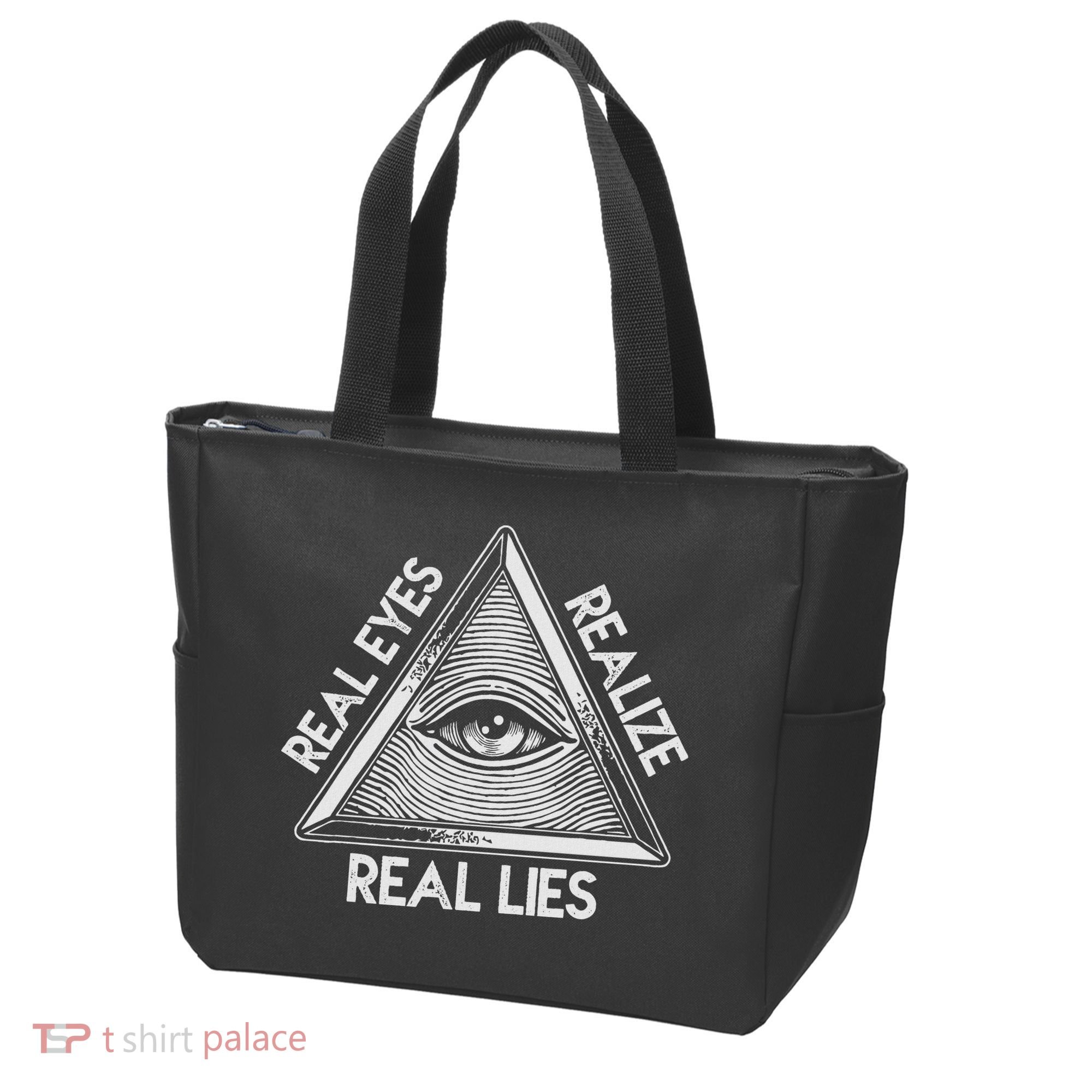 Seeing Eye Realize Real Lies Tote Bag