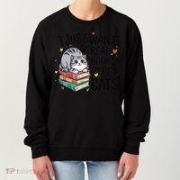 School Education Reading Teacher Knowledge Power Cat Book Women's Sweatshirt thumb 0
