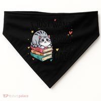 School Education Reading Teacher Knowledge Power Cat Book USA-Made Doggie Bandana thumb 0