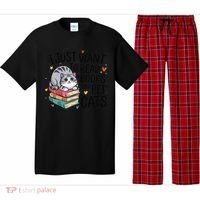 School Education Reading Teacher Knowledge Power Cat Book Pajama Set thumb 0