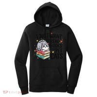 School Education Reading Teacher Knowledge Power Cat Book Women's Hoodie thumb 0