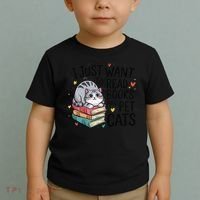School Education Reading Teacher Knowledge Power Cat Book Toddler T-Shirt thumb 2