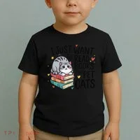 School Education Reading Teacher Knowledge Power Cat Book Toddler T-Shirt thumb 2