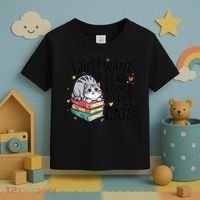 School Education Reading Teacher Knowledge Power Cat Book Toddler T-Shirt thumb 3