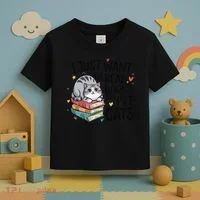 School Education Reading Teacher Knowledge Power Cat Book Toddler T-Shirt thumb 3