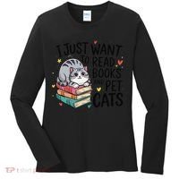 School Education Reading Teacher Knowledge Power Cat Book Women's Long Sleeve Shirt thumb 0