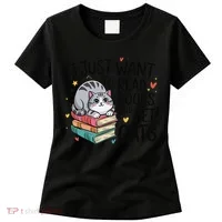 School Education Reading Teacher Knowledge Power Cat Book Women's T-Shirt thumb 0