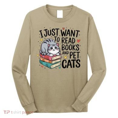 School Education Reading Teacher Knowledge Power Cat Book Long Sleeve Shirt
