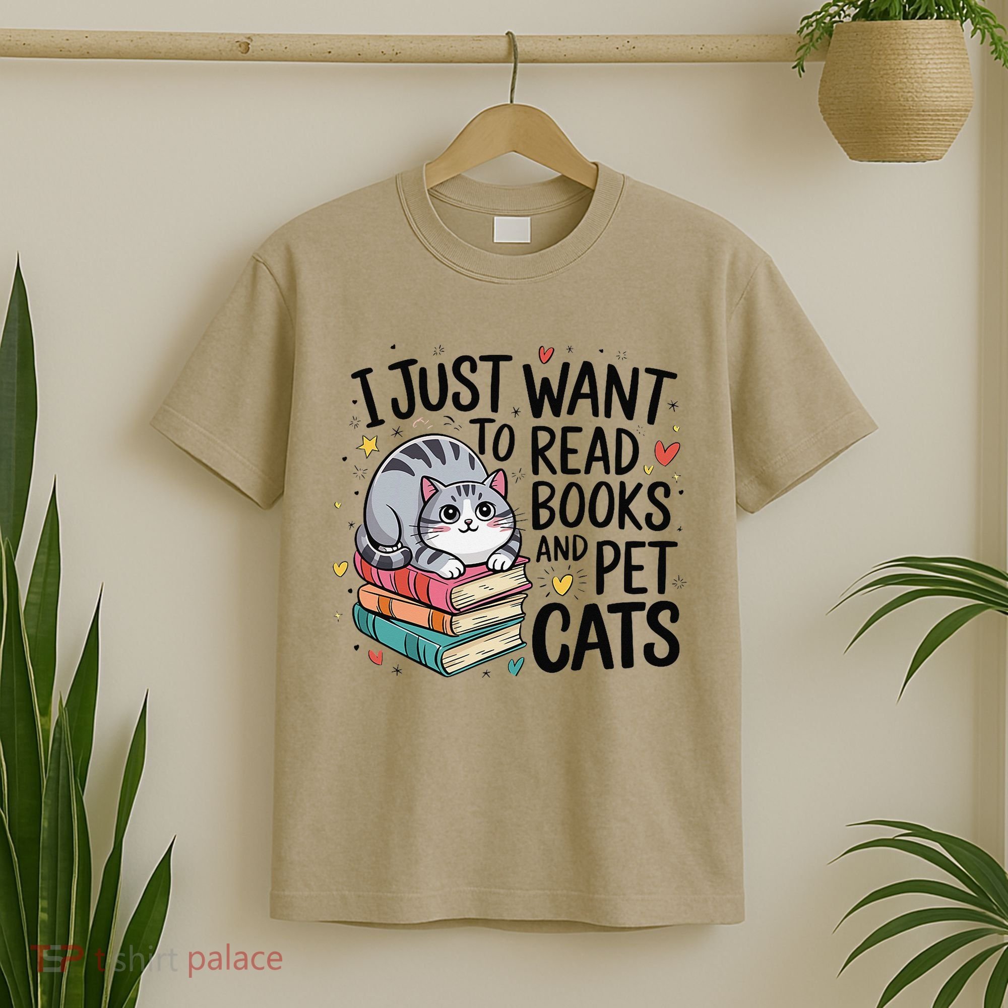 School Education Reading Teacher Knowledge Power Cat Book T-Shirt