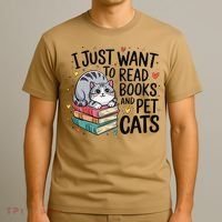School Education Reading Teacher Knowledge Power Cat Book T-Shirt thumb 3