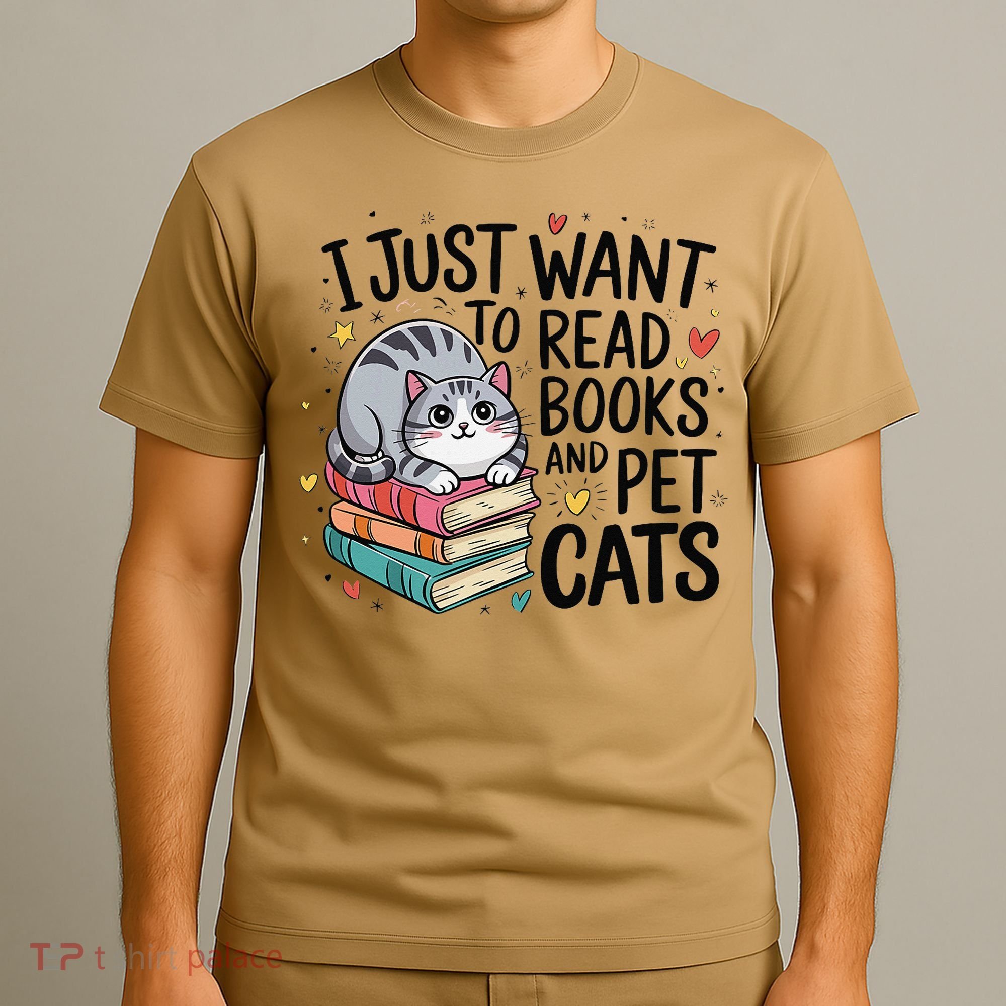 School Education Reading Teacher Knowledge Power Cat Book T-Shirt