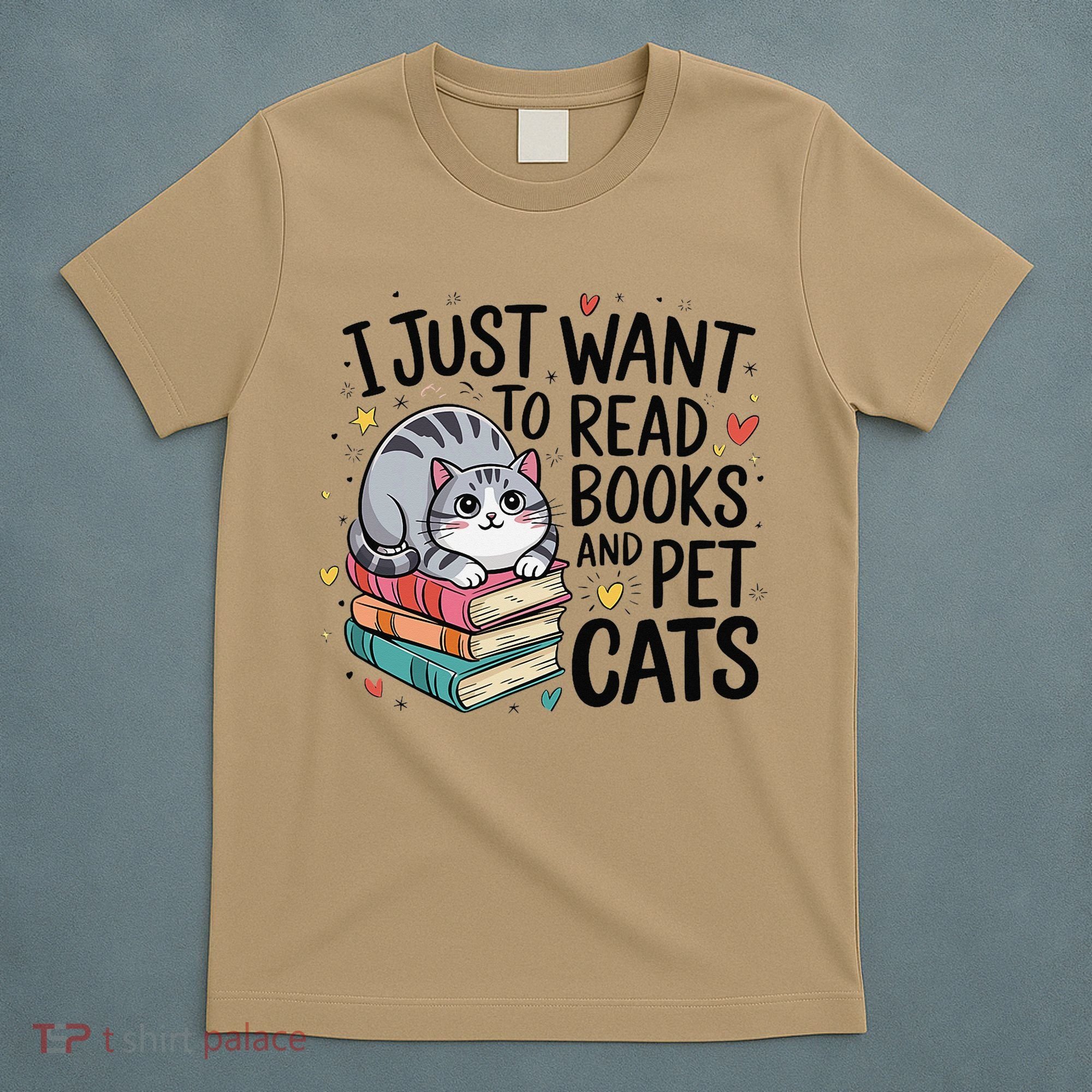 School Education Reading Teacher Knowledge Power Cat Book T-Shirt