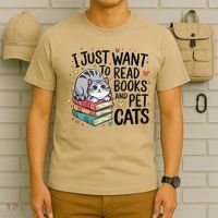 School Education Reading Teacher Knowledge Power Cat Book T-Shirt thumb 6