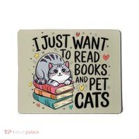 School Education Reading Teacher Knowledge Power Cat Book Mousepad thumb 0