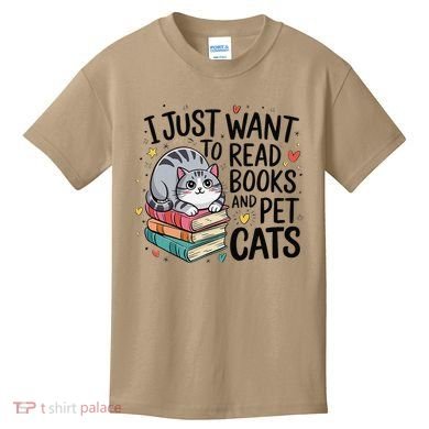 School Education Reading Teacher Knowledge Power Cat Book Kids T-Shirt