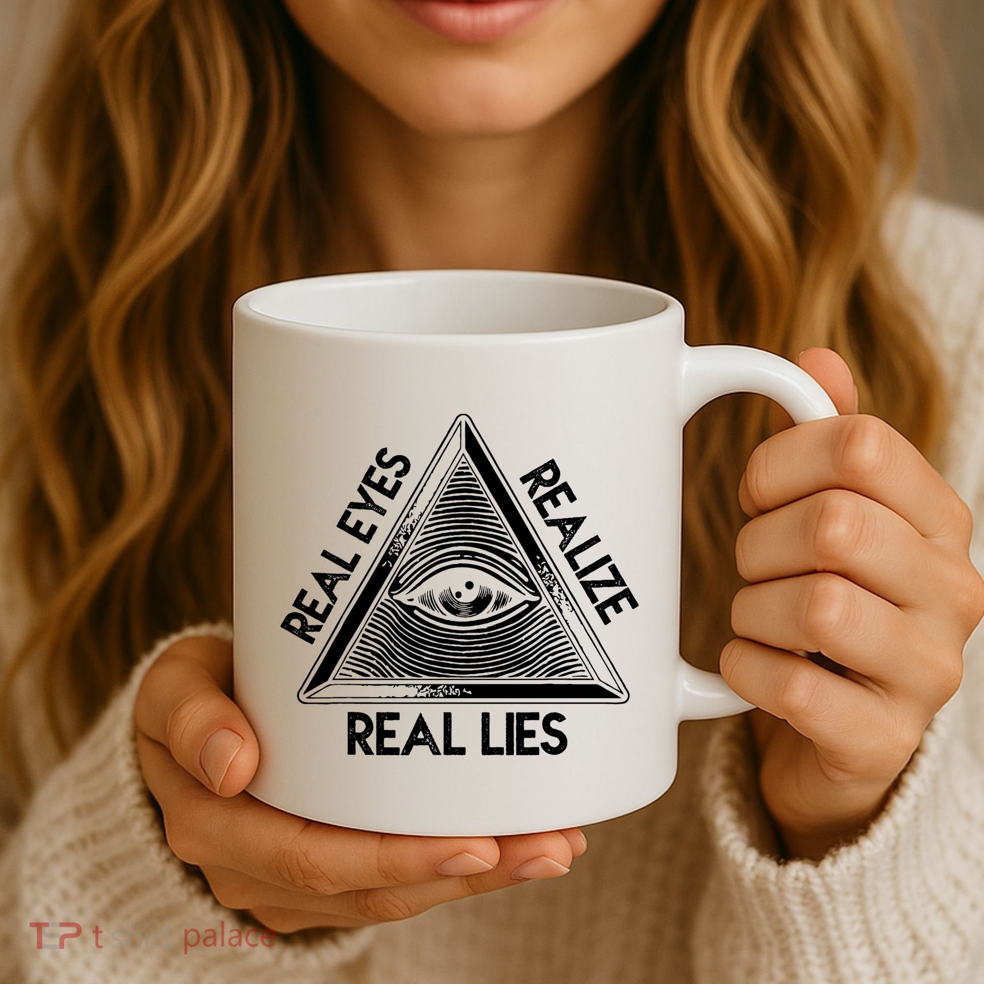 Seeing Eye Realize Real Lies Truth Awareness Coffee Mug
